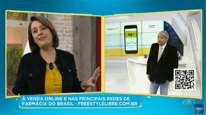 Catia Fonseca e Datena falaram sobre a doença do apresentador ao vivo (Foto: Reprodução/Band) Catia Fonseca e Datena falaram sobre a doença do apresentador ao vivo (Foto: Reprodução/Band)