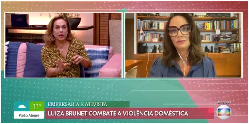 Cissa Guimarães e Luiza Brunet comentaram sobre o caso envolvendo Pamella Holanda, agredida pelo ex-marido, o DJ Ivis (Foto: Reprodução/ TV Globo) Cissa Guimarães e Luiza Brunet comentaram sobre o caso envolvendo Pamella Holanda, agredida pelo ex-marido, o DJ Ivis (Foto: Reprodução/ TV Globo)