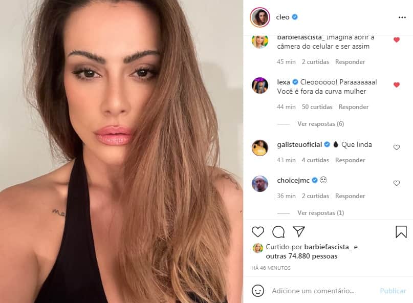 Cleo posta foto e arranca suspiros de fãs - Rerodução Cleo posta foto e arranca suspiros de fãs - Rerodução
