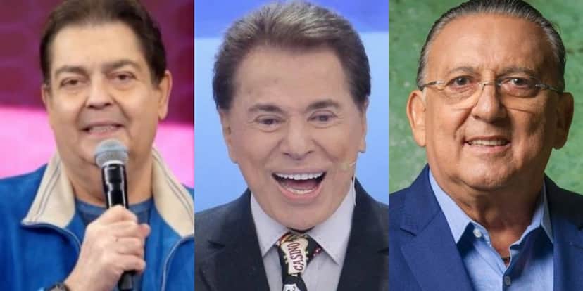 Faustão, Silvio Santos e Galvão Bueno (Foto: Reprodução) Faustão, Silvio Santos e Galvão Bueno (Foto: Reprodução)
