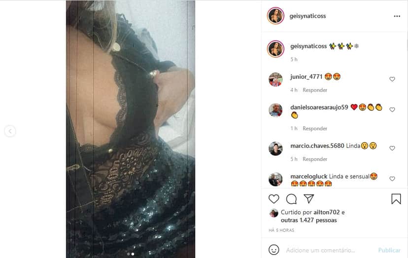 Geisy Arruda abriu jaqueta e mostrou mais do que devia (Imagem: Reprodução) Geisy Arruda abriu jaqueta e mostrou mais do que devia (Imagem: Reprodução)