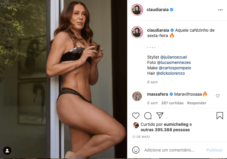 Claudia Raia arranca suspiros dos fãs - Reprodução Claudia Raia arranca suspiros dos fãs - Reprodução