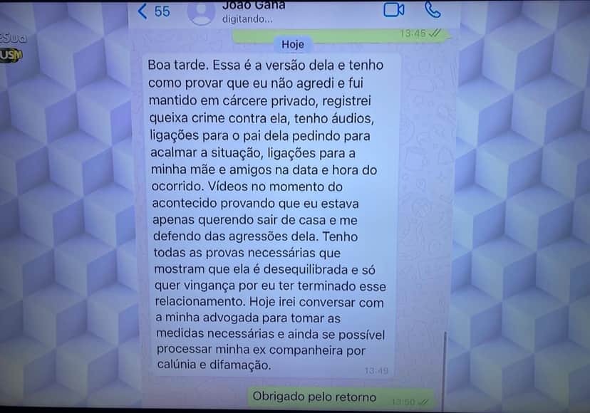 Vaza vídeo de ator da Globo socando a namorada; rapaz rebate e diz que vivia em cárcere privado Vaza vídeo de ator da Globo socando a namorada; rapaz rebate e diz que vivia em cárcere privado