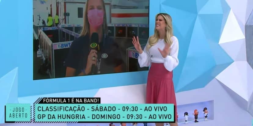 Renata Fan se depara com acidente grave no Jogo Aberto e reunião de emergência é confirmada na Band: "Difícil" Renata Fan se depara com acidente grave no Jogo Aberto e reunião de emergência é confirmada na Band: "Difícil"