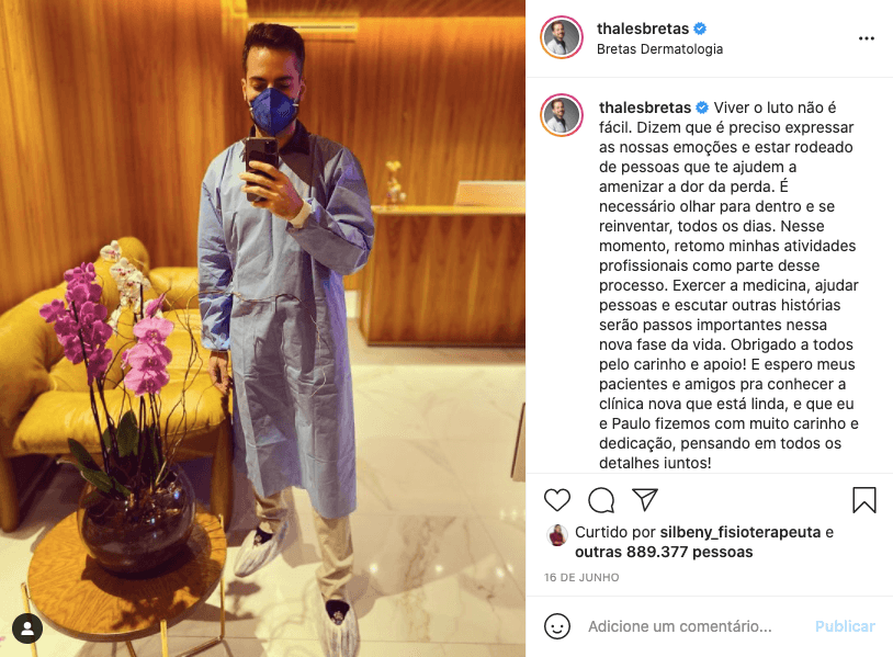 Thales Bretas fala sobre luto após morte de Paulo Gustavo - Reprodução Thales Bretas fala sobre luto após morte de Paulo Gustavo - Reprodução