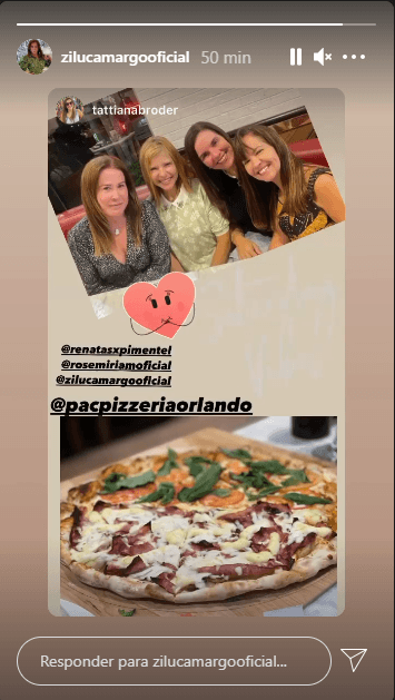 Zilu mostrou que estava em um encontro com Rose Miriam e amigas nos Estados Unidos (Foto: Reprodução) Zilu mostrou que estava em um encontro com Rose Miriam e amigas nos Estados Unidos (Foto: Reprodução)