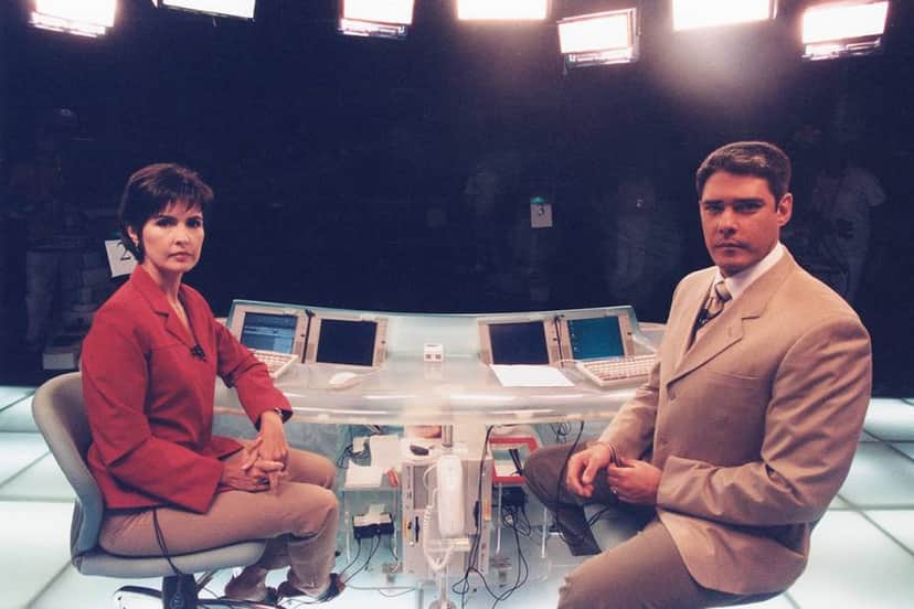 Fátima Bernardes e William Bonner nos bastidores do "Jornal Nacional" (Foto: Divulgação/TV Globo) Fátima Bernardes e William Bonner nos bastidores do "Jornal Nacional" (Foto: Divulgação/TV Globo)