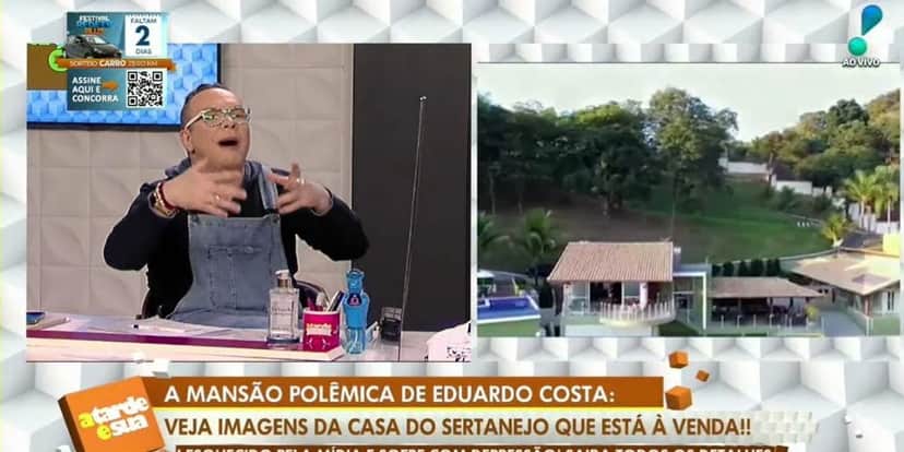 Entramos na mansão de Eduardo Costa que gerou dívida de R$10 milhões e tem até crime envolvido; veja fotos Entramos na mansão de Eduardo Costa que gerou dívida de R$10 milhões e tem até crime envolvido; veja fotos