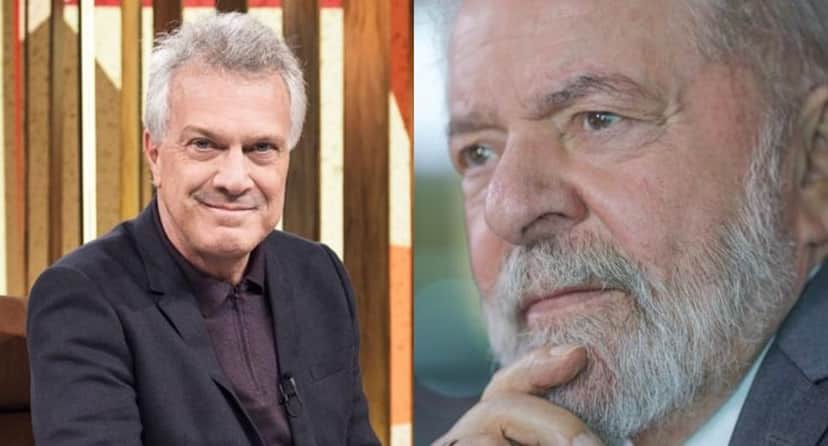 Pedro Bial e Lula Pedro Bial e Lula