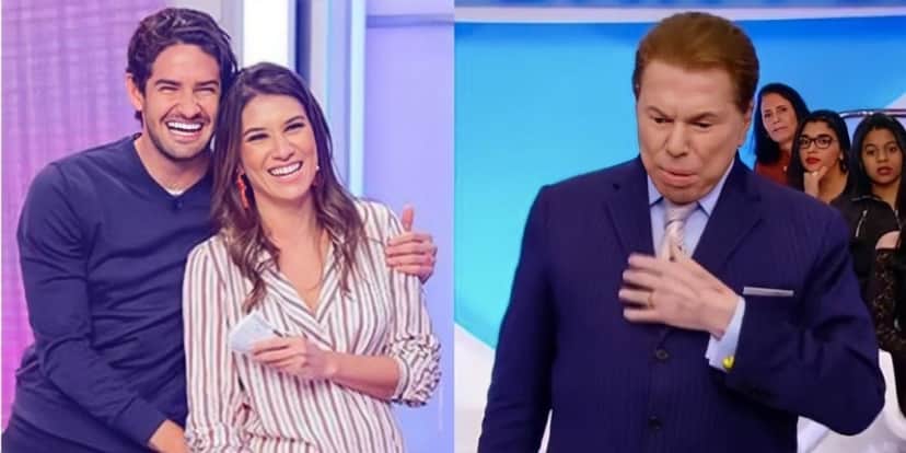 Pato, Rebeca Abravanel e Silvio Santos (Reprodução) Pato, Rebeca Abravanel e Silvio Santos (Reprodução)