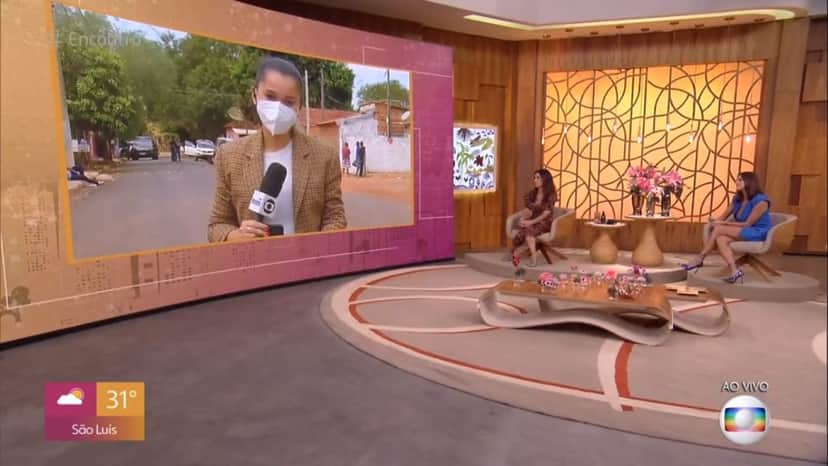 Fátima Bernardes no Encontro da Globo Fátima Bernardes no Encontro da Globo