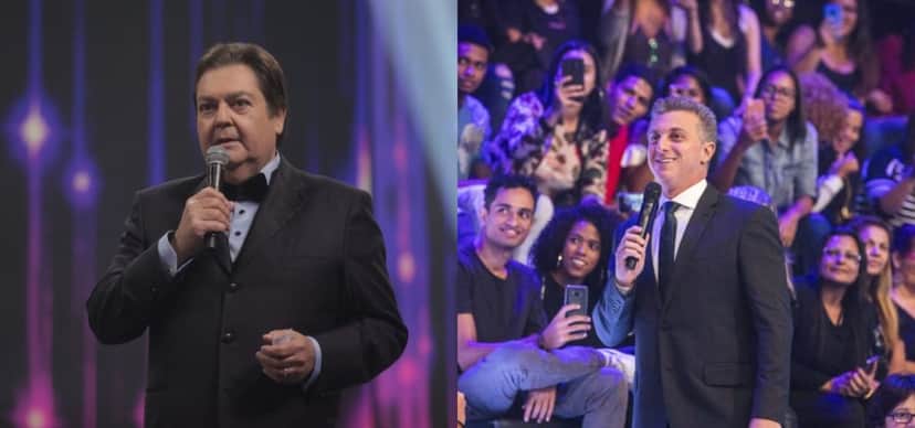 Faustão e Luciano Huck Faustão e Luciano Huck