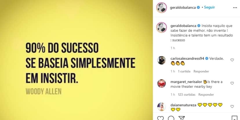 Geraldo Luís, após anunciar saída da Record e se despedir oficialmente, confirma decisão: "Se baseia em insistir" Geraldo Luís, após anunciar saída da Record e se despedir oficialmente, confirma decisão: "Se baseia em insistir"