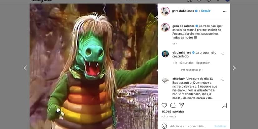 Cuca irá pegar telespectadores, de acordo com Geraldo Luís (Reprodução) Cuca irá pegar telespectadores, de acordo com Geraldo Luís (Reprodução)