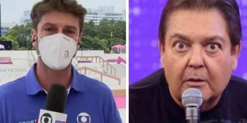 Kiko Menezes, da Globo, e Faustão (Reprodução) Kiko Menezes, da Globo, e Faustão (Reprodução)