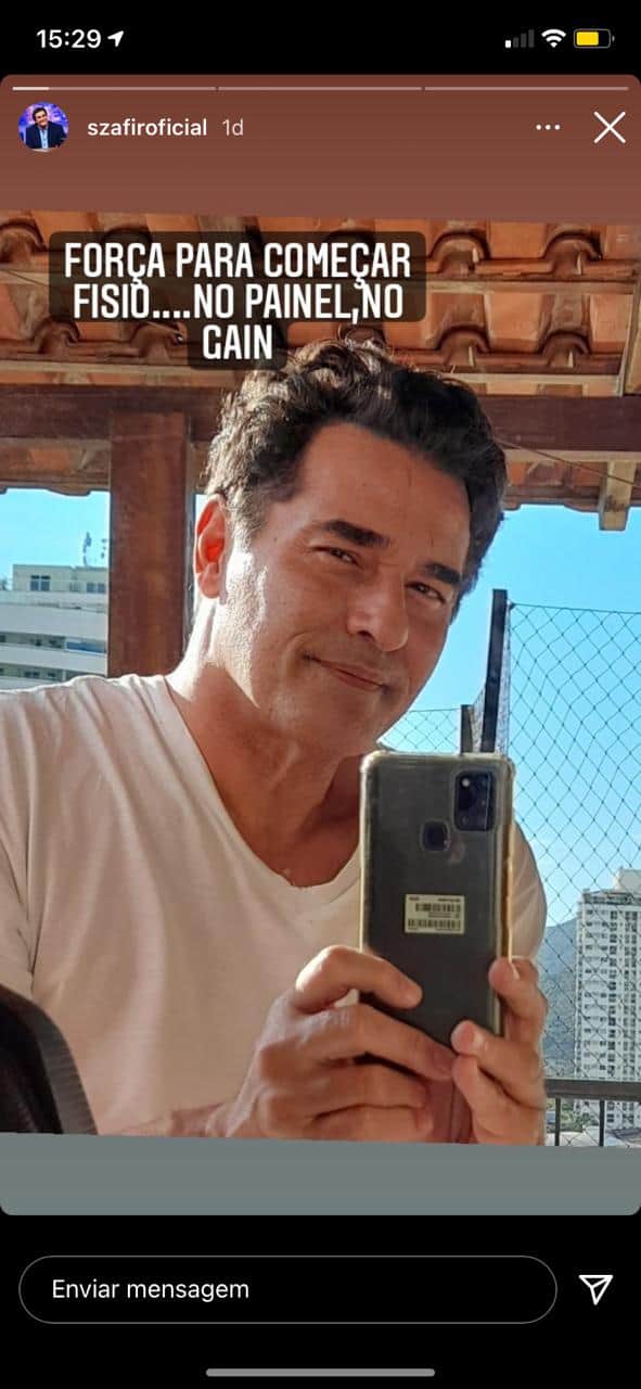 Luciano Szafir confessa estar começando terapia, após doença mortal (Reprodução) Luciano Szafir confessa estar começando terapia, após doença mortal (Reprodução)