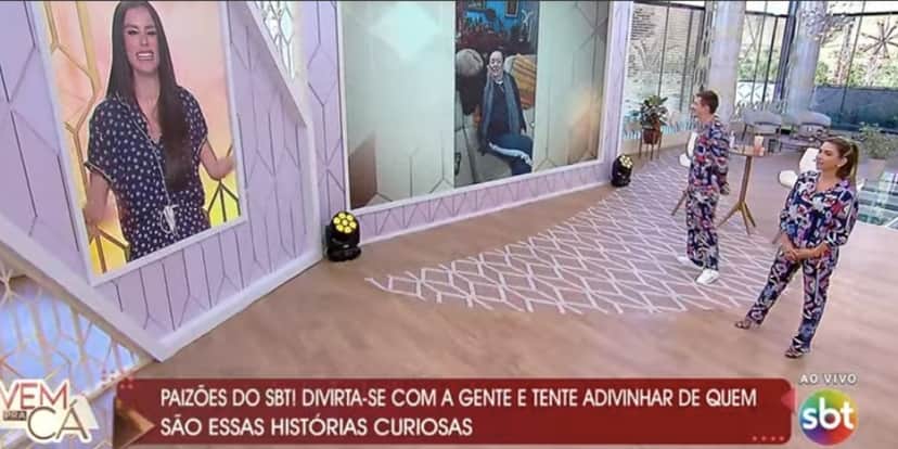 Patrícia Abravanel e Gabriel Cartonalo falam sobre acidente de Raul Gil ao vivo (Reprodução) Patrícia Abravanel e Gabriel Cartonalo falam sobre acidente de Raul Gil ao vivo (Reprodução)