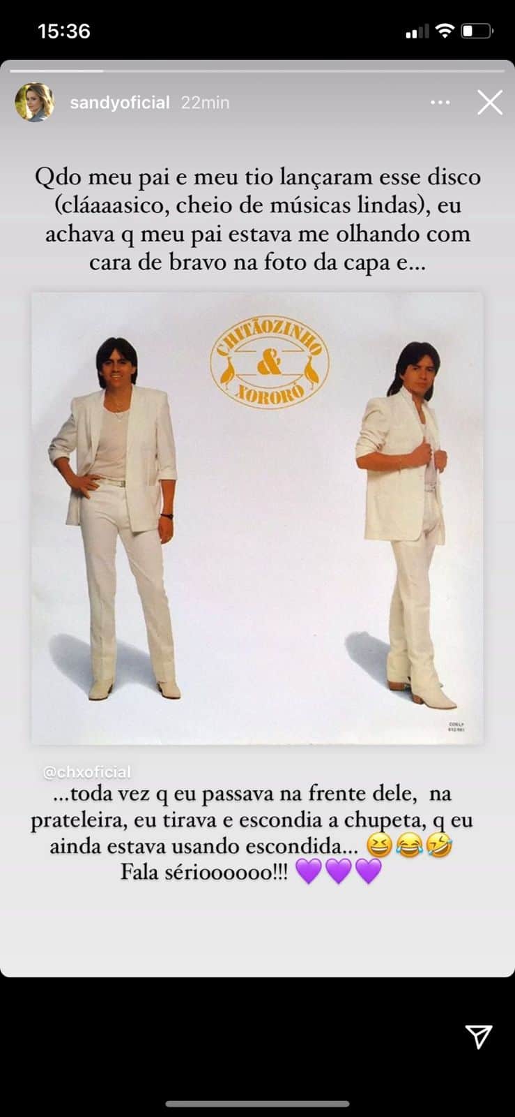 Sandy (Reprodução) Sandy (Reprodução)