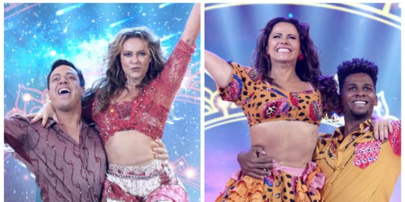 Viviane Araújo e Paolla Oliveira na Super Dança dos Famosos (Reprodução) Viviane Araújo e Paolla Oliveira na Super Dança dos Famosos (Reprodução)