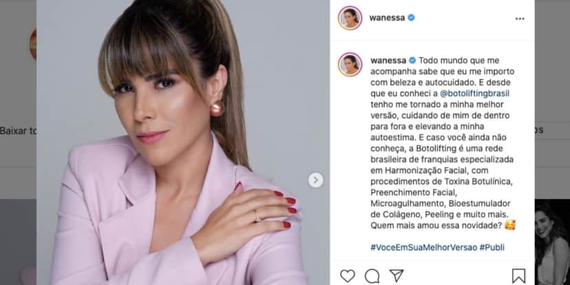 Wanessa expõe cuidados consigo mesma (Reprodução) Wanessa expõe cuidados consigo mesma (Reprodução)