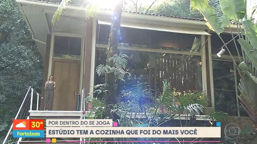 Fernanda Gentil visitou a casa de vidro do "Mais Você" (Foto: Reprodução/TV Globo) Fernanda Gentil visitou a casa de vidro do "Mais Você" (Foto: Reprodução/TV Globo)