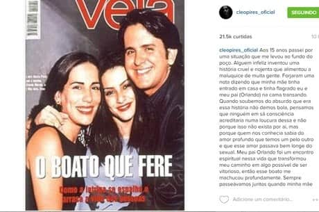 Drama envolvendo Cleo, Glória Pires e Orlando Morais parou nas revistas (Foto: Reprodução/Instagram) Drama envolvendo Cleo, Glória Pires e Orlando Morais parou nas revistas (Foto: Reprodução/Instagram)