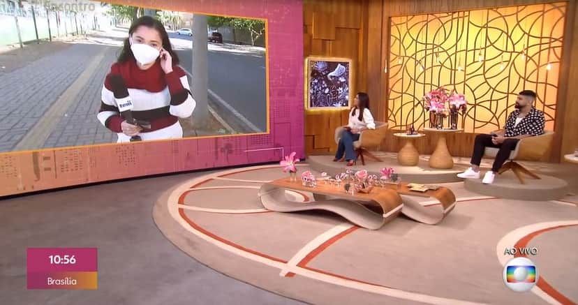 Fátima Bernardes conversou com Thais Gomes no "Encontro" (Foto: Reprodução/TV Globo) Fátima Bernardes conversou com Thais Gomes no "Encontro" (Foto: Reprodução/TV Globo)