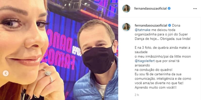Após dá não em Faustão. Fernanda Souza vai para o Super Dança dos Famosos (Foto: Reprodução) Após dá não em Faustão. Fernanda Souza vai para o Super Dança dos Famosos (Foto: Reprodução)
