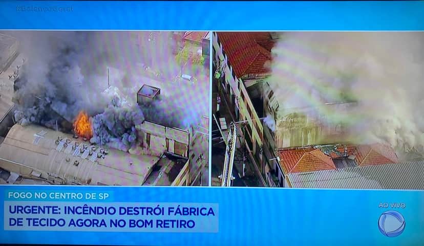 Balanço Geral é interrompido às pressas para anunciar incêndio na Record e bombeiros são convocados ao vivo Balanço Geral é interrompido às pressas para anunciar incêndio na Record e bombeiros são convocados ao vivo