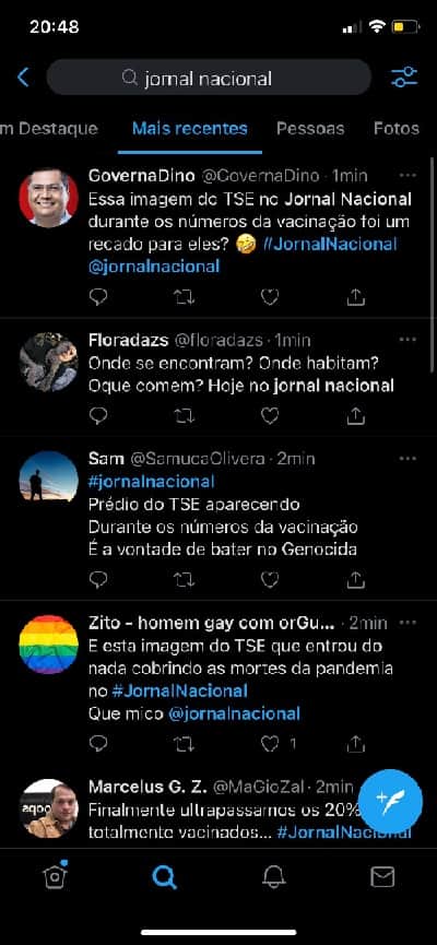 Tweets sobre o assunto (Foto: Print Screen) Tweets sobre o assunto (Foto: Print Screen)