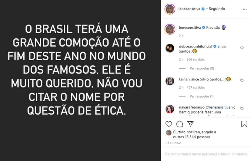 Lene Sensitiva noticiou morte de famosos (Foto: Reprodução)