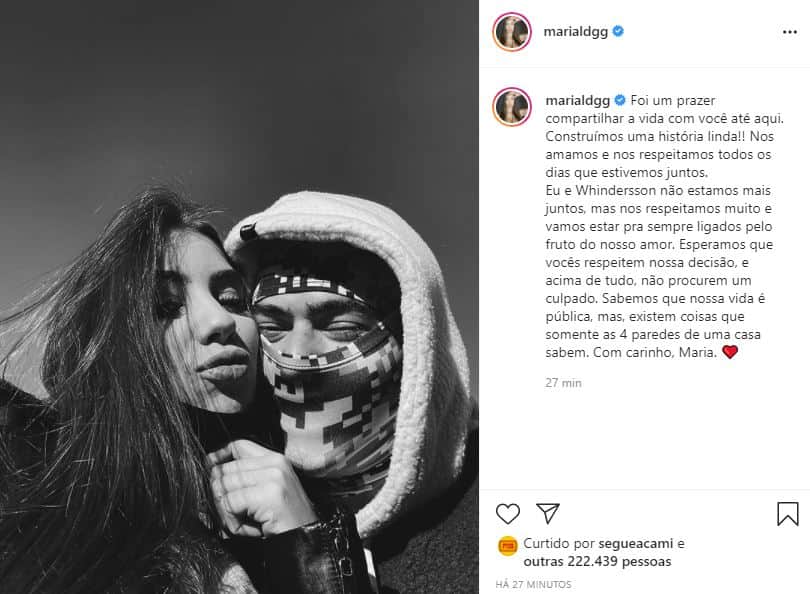 A estudante de Engenharia Civil confirmou o fim do relacionamento com o humorista (Foto: Reprodução/ Instagram) A estudante de Engenharia Civil confirmou o fim do relacionamento com o humorista (Foto: Reprodução/ Instagram)