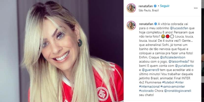 "Acabou", Renata Fan confirma fim após quebra-pau com Denílson, explode em verdades e desaba: "Sofri" "Acabou", Renata Fan confirma fim após quebra-pau com Denílson, explode em verdades e desaba: "Sofri"