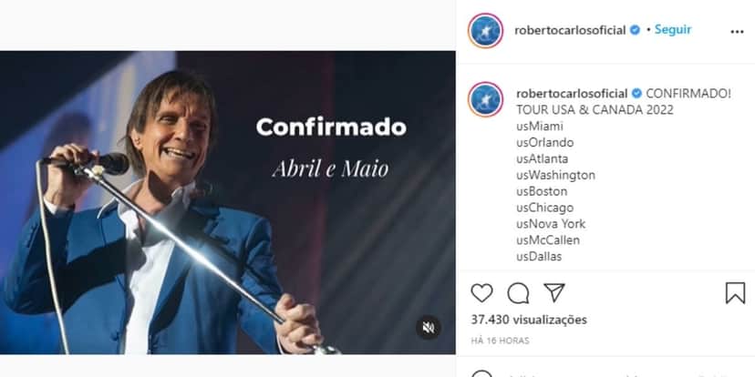 Após enxotar público de casa e ter relação assumida com cantor, Roberto Carlos expõe verdade: "Confirmado" Após enxotar público de casa e ter relação assumida com cantor, Roberto Carlos expõe verdade: "Confirmado"