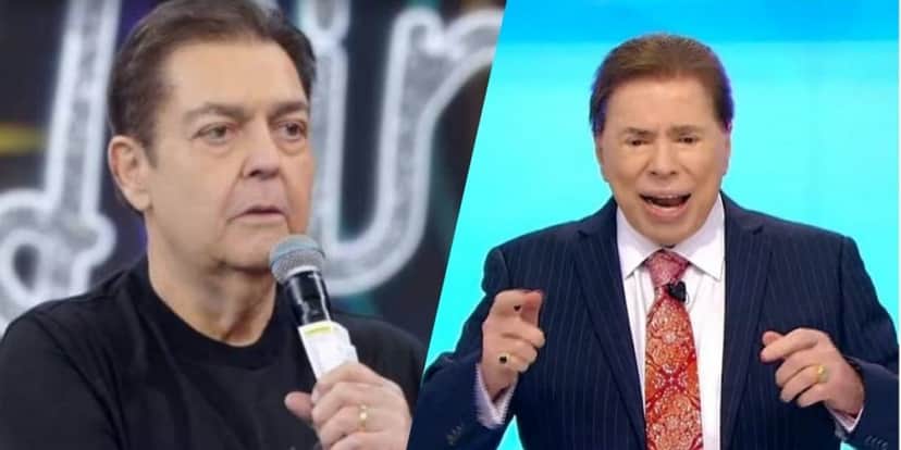 Silvio Santos enfia a faca em Faustão, rouba arma secreta do veterano e anuncia estreia histórica no SBT Silvio Santos enfia a faca em Faustão, rouba arma secreta do veterano e anuncia estreia histórica no SBT