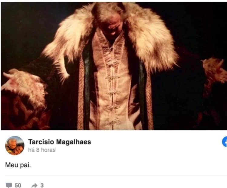 Tarcísio Filho postou uma declaração para Tarcísio Meira e chamou a atenção (Foto: Reprodução) Tarcísio Filho postou uma declaração para Tarcísio Meira e chamou a atenção (Foto: Reprodução)