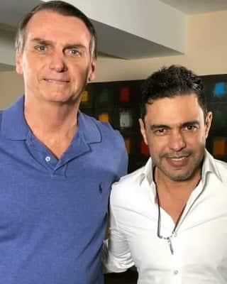 Zezé Di Camargo e Jair Bolsonaro - Reprodução Zezé Di Camargo e Jair Bolsonaro - Reprodução