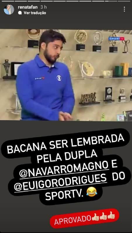 Renata Fan falou de sua relação com Denílson (Foto: Reprodução) Renata Fan falou de sua relação com Denílson (Foto: Reprodução)