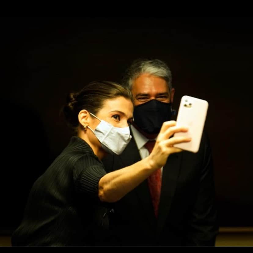 Renata Vasconcellos e William Bonner surgiram juntos em selfie (Foto: Reprodução/Instagram) Renata Vasconcellos e William Bonner surgiram juntos em selfie (Foto: Reprodução/Instagram)