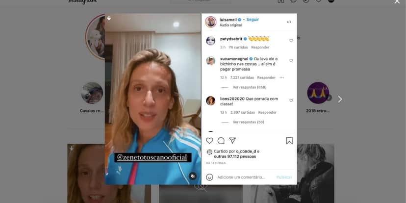 Xuxa ataca Zé Neto (Reprodução) Xuxa ataca Zé Neto (Reprodução)