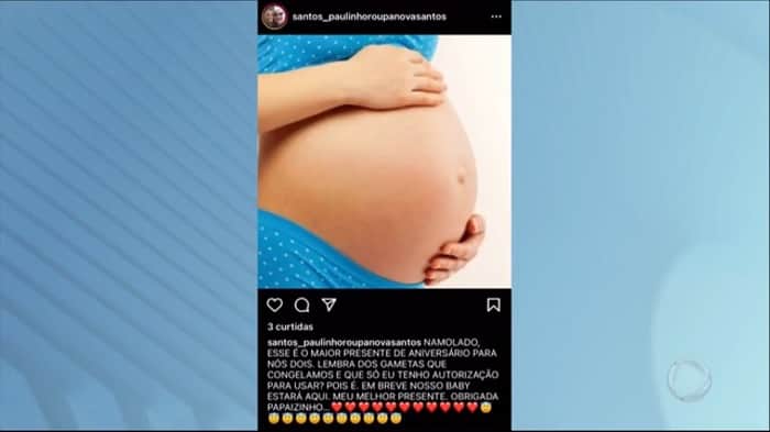 Esposa de Paulinho anuncia gravidez Esposa de Paulinho anuncia gravidez