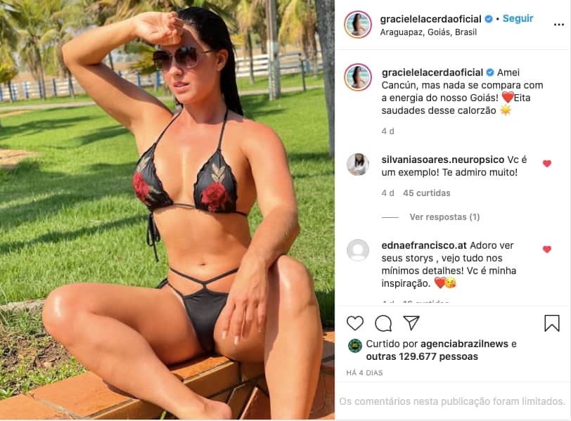 Graciele Lacerda posta foto sexy - Reprodução Graciele Lacerda posta foto sexy - Reprodução