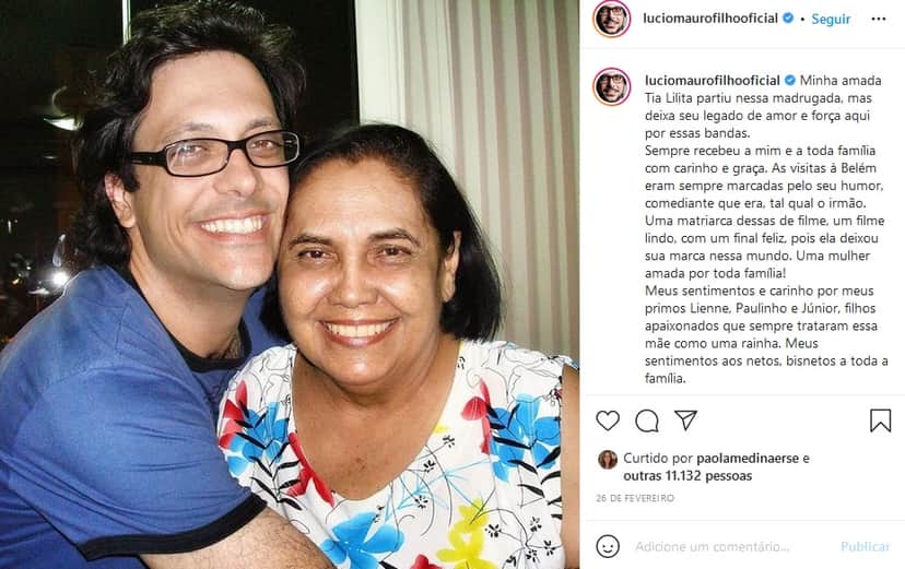 Publicação de Lúcio Mauro Filho (Imagem: Reprodução) Publicação de Lúcio Mauro Filho (Imagem: Reprodução)