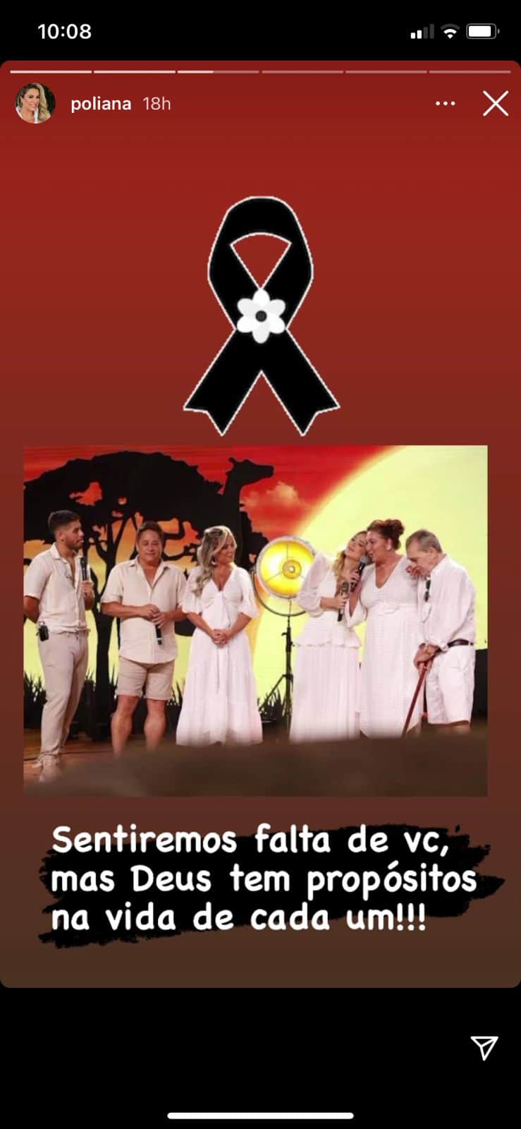 De acordo com esposa de Leonardo, família está em luto (Reprodução) De acordo com esposa de Leonardo, família está em luto (Reprodução)