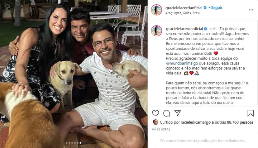 Graciele Lacerda e Zezé Di Camargo