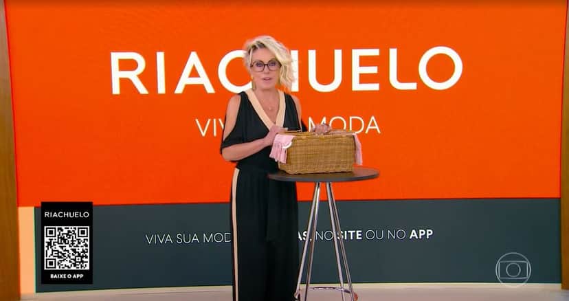Ana Maria Braga recebeu Catia Fonseca em ação comercial no "Mais Você" (Foto: Reprodução/TV Globo) Ana Maria Braga recebeu Catia Fonseca em ação comercial no "Mais Você" (Foto: Reprodução/TV Globo)