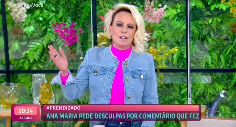 Ana Maria Braga pediu desculpas no "Mais Você" (Foto: Reprodução/TV Globo) Ana Maria Braga pediu desculpas no "Mais Você" (Foto: Reprodução/TV Globo)