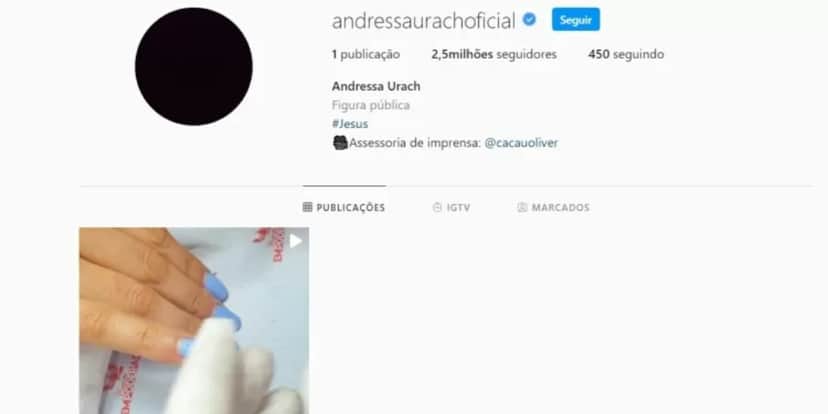 Andressa Urach apagou todas as fotos que tinha com o ex-marido, Thiago Lopes (Foto: Reprodução) Andressa Urach apagou todas as fotos que tinha com o ex-marido, Thiago Lopes (Foto: Reprodução)