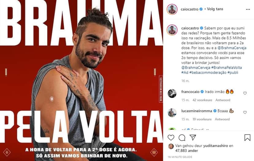 Caio Castro voltou com tudo para as redes sociais (Foto: Reprodução/ Instagram) Caio Castro voltou com tudo para as redes sociais (Foto: Reprodução/ Instagram)