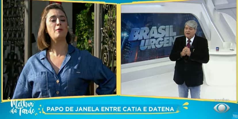 "Morrendo aqui", Datena passa mal na Band, pede socorro à Catia e confirma: "Não tô conseguindo parar em pé" "Morrendo aqui", Datena passa mal na Band, pede socorro à Catia e confirma: "Não tô conseguindo parar em pé"